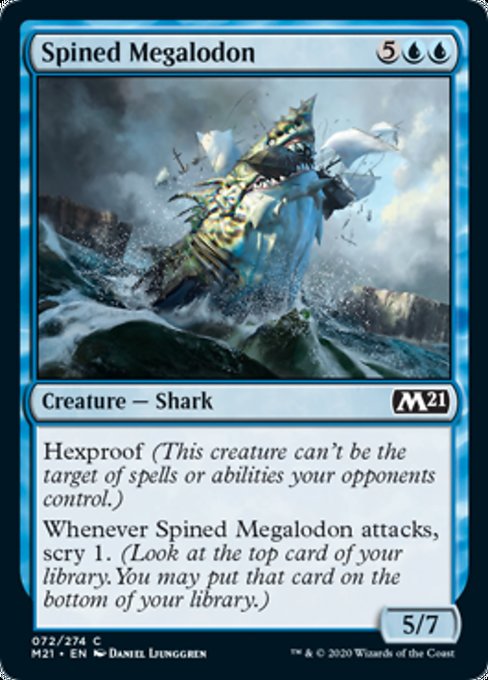 Spined Megalodon [Core Set 2021] | Gate City Games LLC