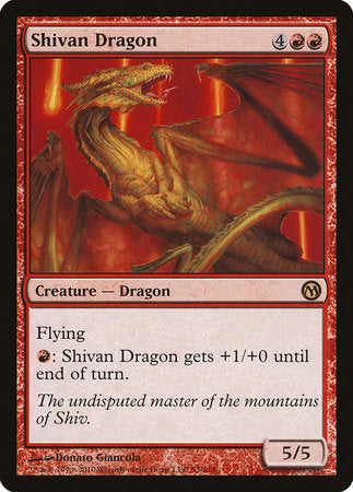 Shivan Dragon [Duels of the Planeswalkers] | Gate City Games LLC