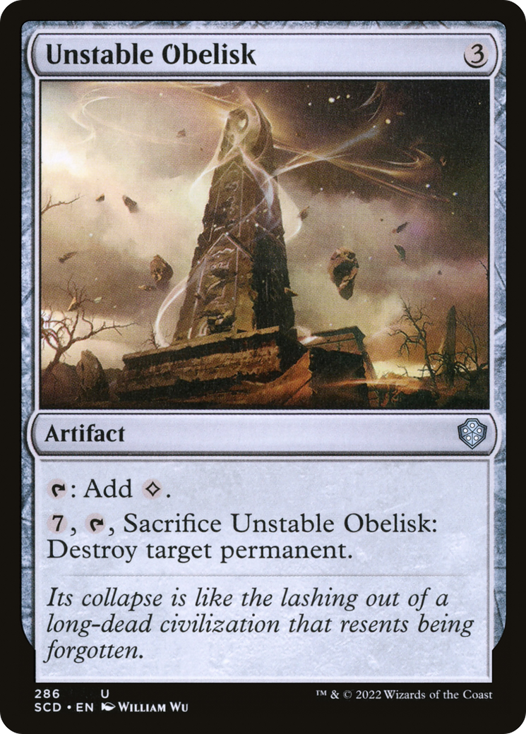 Unstable Obelisk [Starter Commander Decks] | Gate City Games LLC