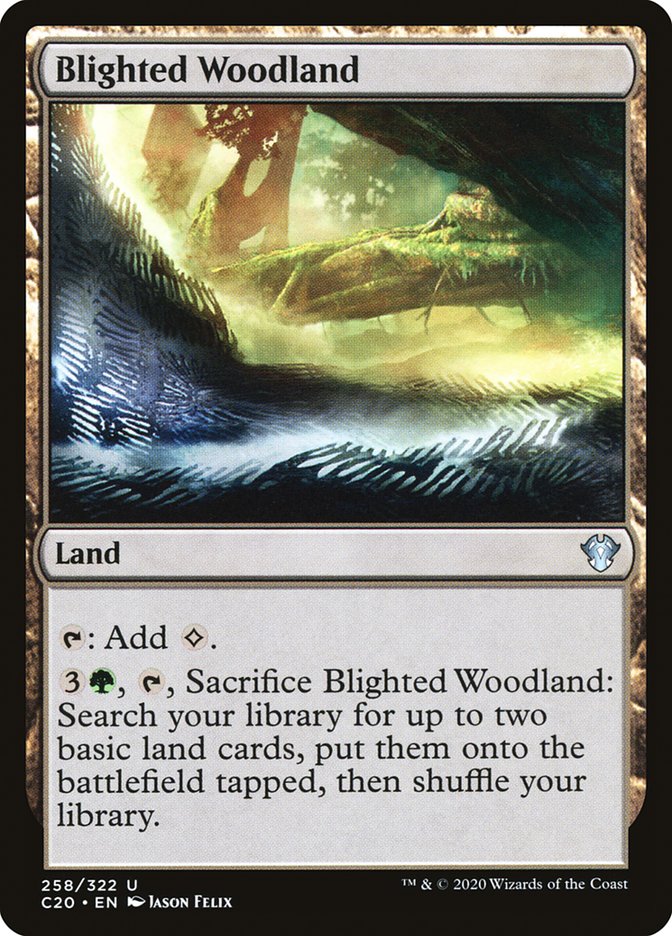 Blighted Woodland [Commander 2020] | Gate City Games LLC