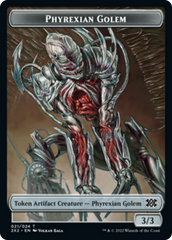 Drake // Phyrexian Golem Double-sided Token [Double Masters 2022 Tokens] | Gate City Games LLC