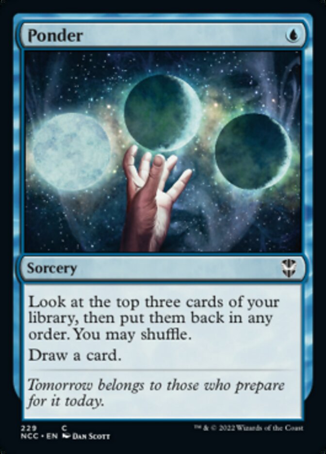 Ponder [Streets of New Capenna Commander] | Gate City Games LLC