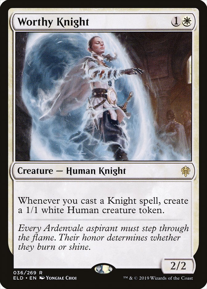 Worthy Knight [Throne of Eldraine] | Gate City Games LLC