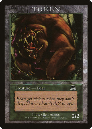 Bear Token (Onslaught) [Magic Player Rewards 2003] | Gate City Games LLC