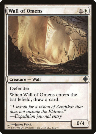 Wall of Omens [Rise of the Eldrazi] | Gate City Games LLC
