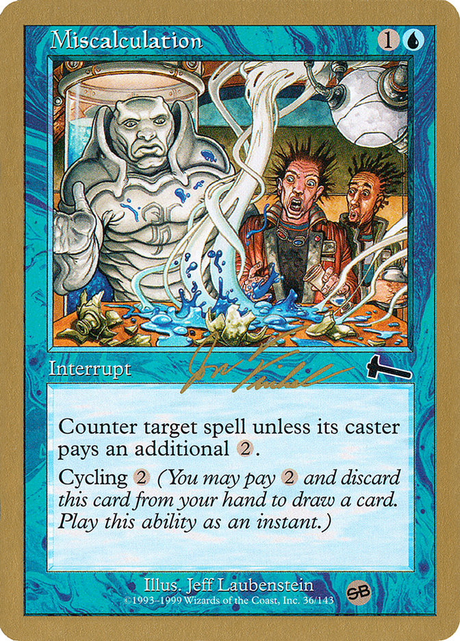 Miscalculation (Jon Finkel) (SB) [World Championship Decks 2000] | Gate City Games LLC