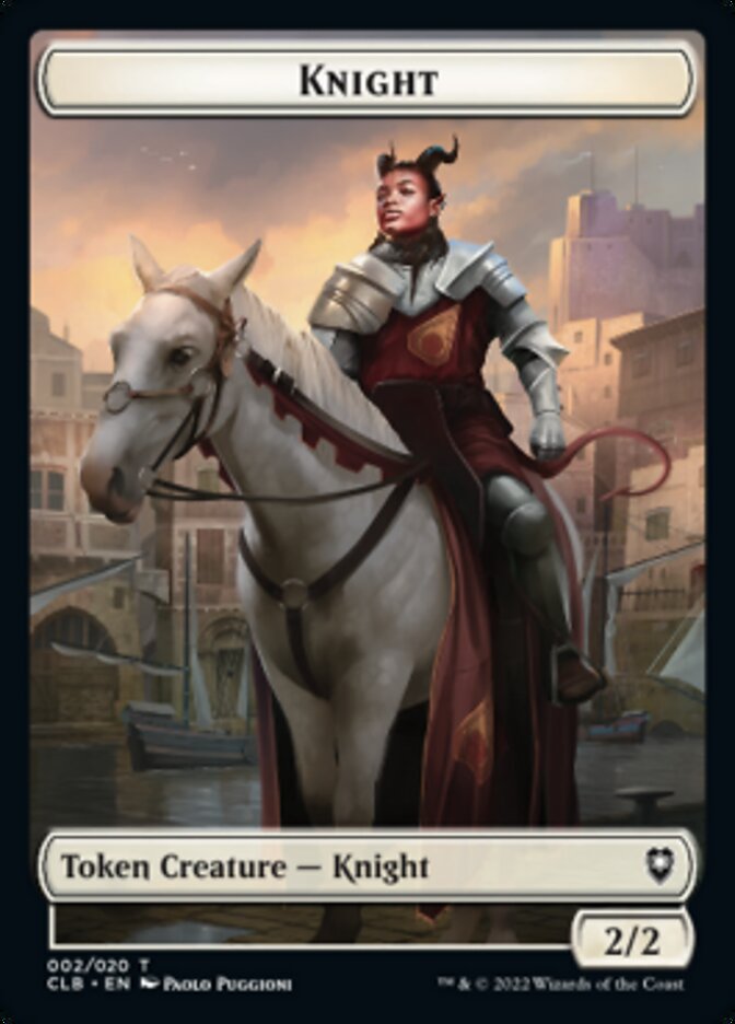 Knight Token [Commander Legends: Battle for Baldur's Gate Tokens] | Gate City Games LLC