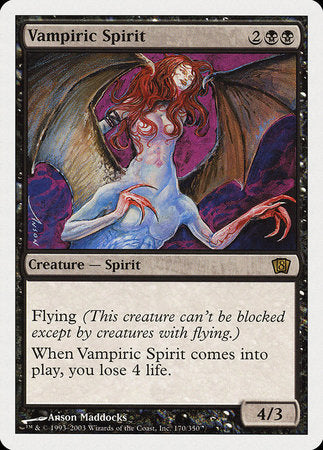 Vampiric Spirit [Eighth Edition] | Gate City Games LLC