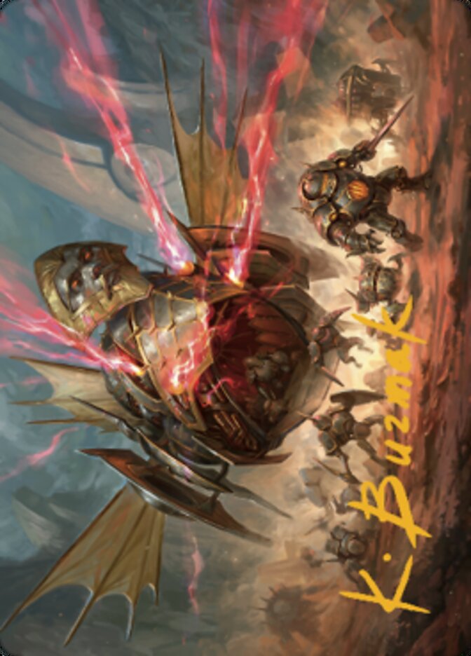 Liberator, Urza's Battlethopter Art Card (Gold-Stamped Signature) [The Brothers' War Art Series] | Gate City Games LLC