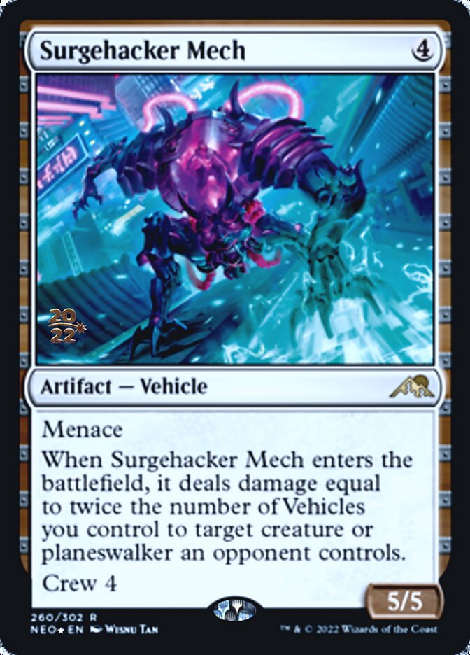 Surgehacker Mech [Kamigawa: Neon Dynasty Prerelease Promos] | Gate City Games LLC