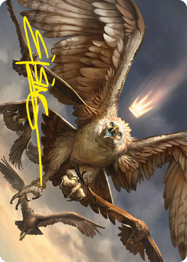 Gwaihir, Greatest of the Eagles Art Card (Gold-Stamped Signature) [The Lord of the Rings: Tales of Middle-earth Art Series] | Gate City Games LLC
