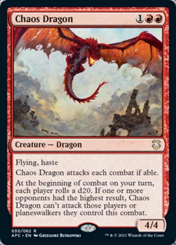 Chaos Dragon [Dungeons & Dragons: Adventures in the Forgotten Realms Commander] | Gate City Games LLC