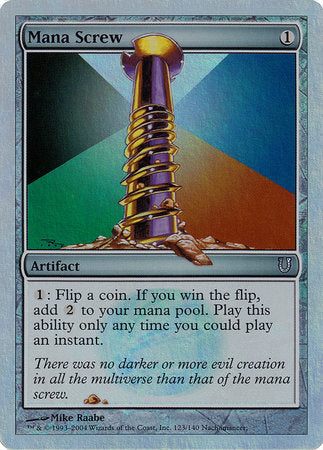 Mana Screw (Alternate Foil) [Unhinged] | Gate City Games LLC