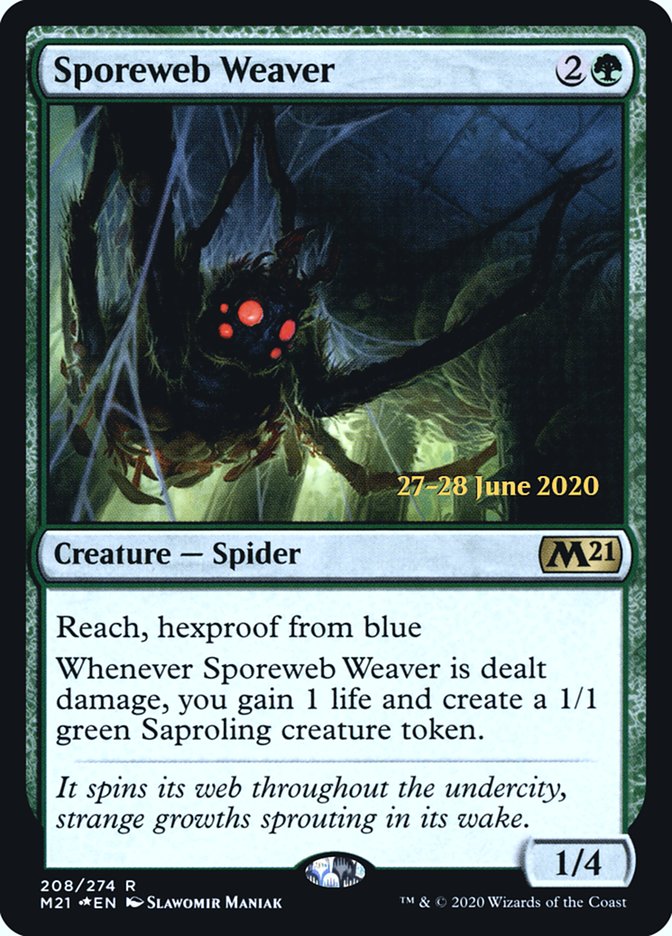 Sporeweb Weaver  [Core Set 2021 Prerelease Promos] | Gate City Games LLC