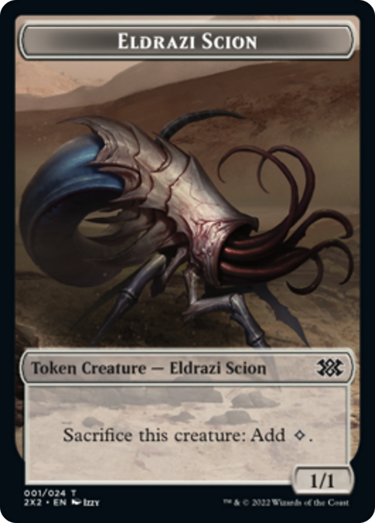 Drake // Eldrazi Scion Double-sided Token [Double Masters 2022 Tokens] | Gate City Games LLC
