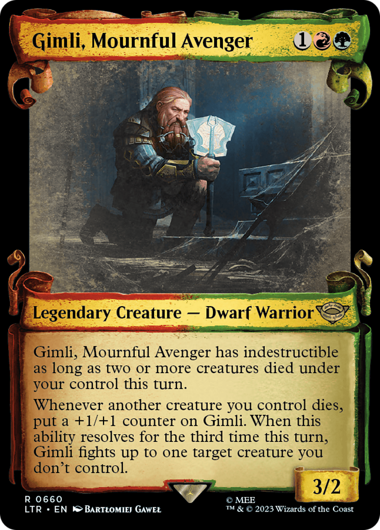 Gimli, Mournful Avenger [The Lord of the Rings: Tales of Middle-Earth Showcase Scrolls] | Gate City Games LLC