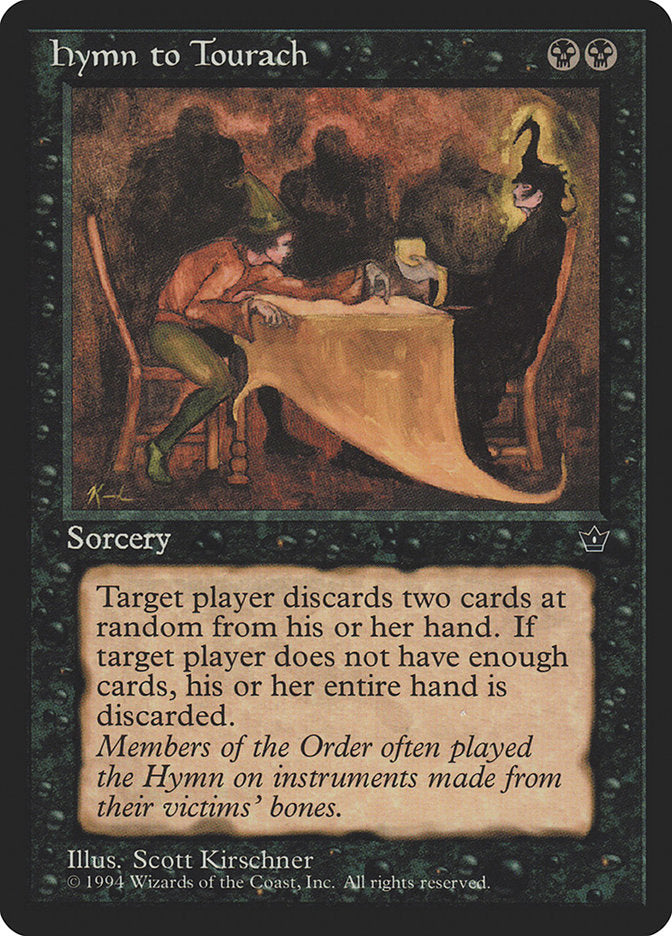 Hymn to Tourach (Scott Kirschner) [Fallen Empires] | Gate City Games LLC