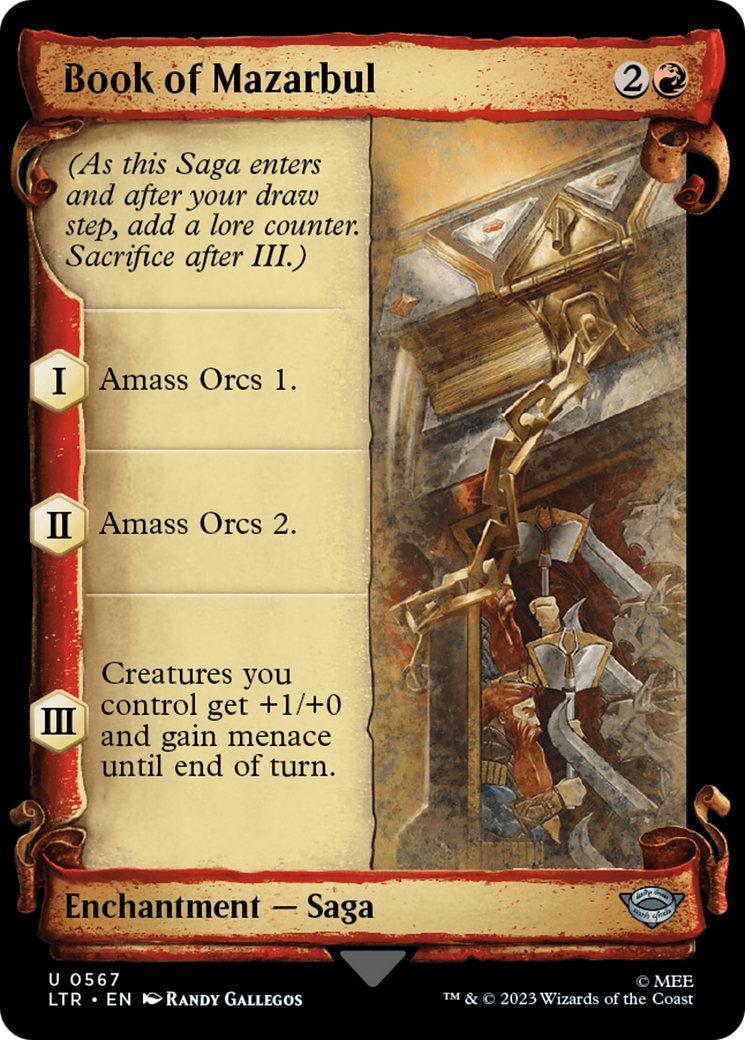 Book of Mazarbul [The Lord of the Rings: Tales of Middle-Earth Showcase Scrolls] | Gate City Games LLC