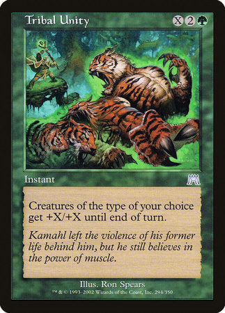 Tribal Unity [Onslaught] | Gate City Games LLC