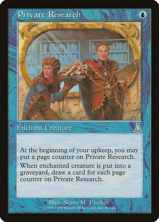 Private Research [Urza's Destiny] | Gate City Games LLC