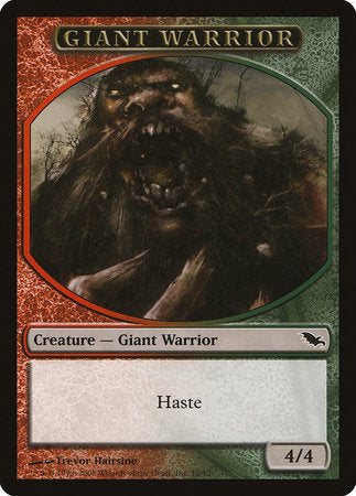 Giant Warrior Token (Red/Green) [Shadowmoor Tokens] | Gate City Games LLC
