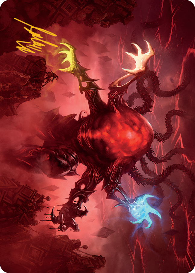 Omnath, Locus of All Art Card (51) (Gold-Stamped Signature) [March of the Machine Art Series] | Gate City Games LLC