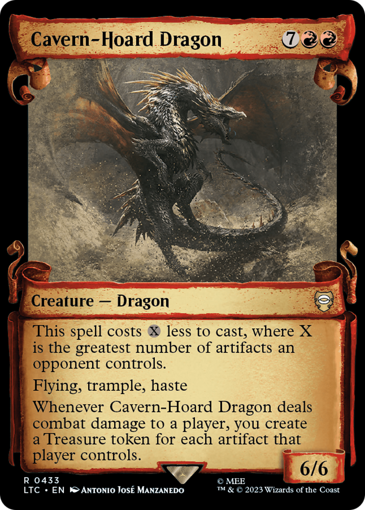 Cavern-Hoard Dragon [The Lord of the Rings: Tales of Middle-Earth Commander Showcase Scrolls] | Gate City Games LLC