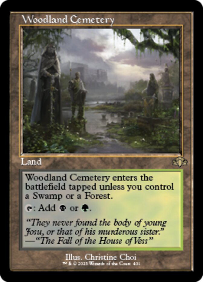 Woodland Cemetery (Retro) [Dominaria Remastered] | Gate City Games LLC