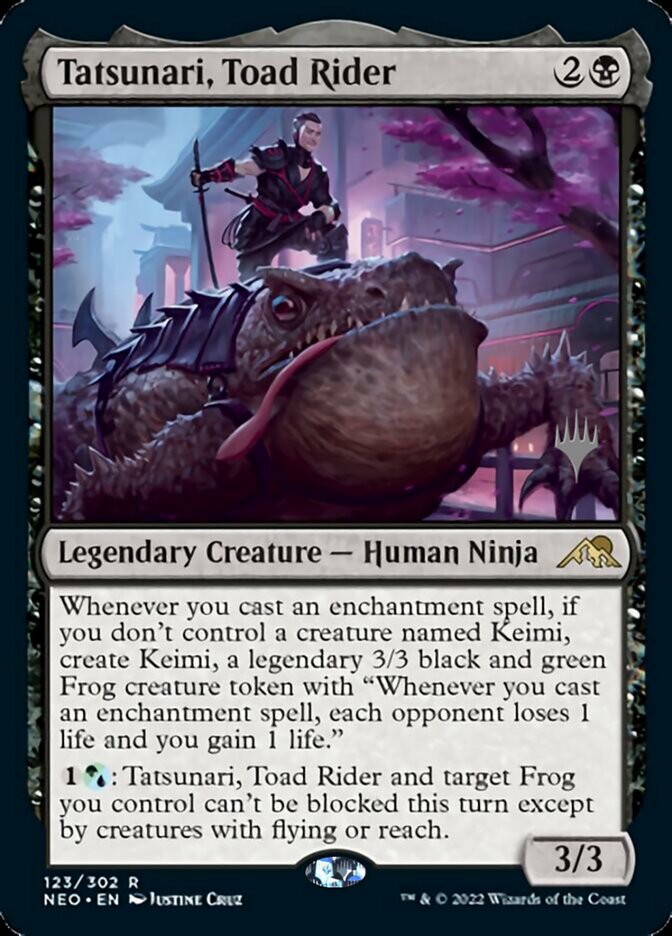 Tatsunari, Toad Rider (Promo Pack) [Kamigawa: Neon Dynasty Promos] | Gate City Games LLC