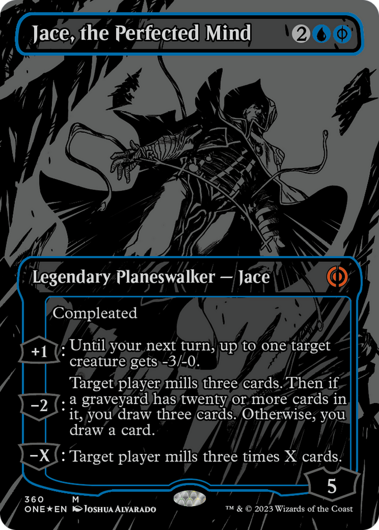 Jace, the Perfected Mind (Oil Slick Raised Foil) [Phyrexia: All Will Be One] | Gate City Games LLC