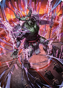 Hidetsugu, Devouring Chaos Art Card [Kamigawa: Neon Dynasty Art Series] | Gate City Games LLC