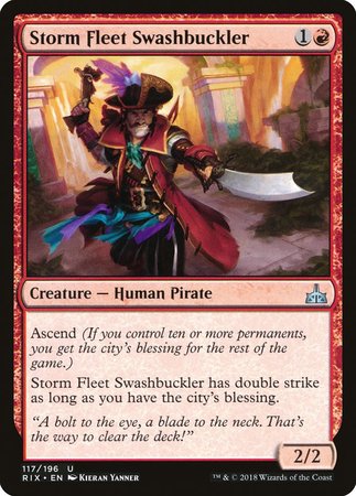 Storm Fleet Swashbuckler [Rivals of Ixalan] | Gate City Games LLC
