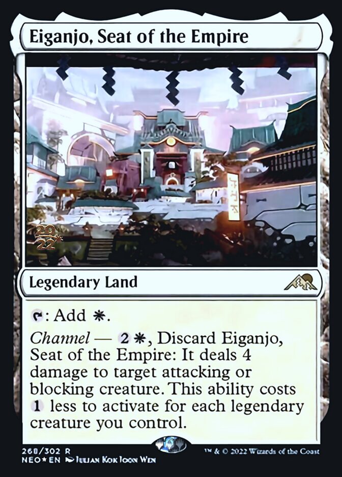 Eiganjo, Seat of the Empire [Kamigawa: Neon Dynasty Prerelease Promos] | Gate City Games LLC