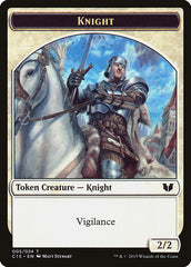Knight (005) // Spirit (023) Double-Sided Token [Commander 2015 Tokens] | Gate City Games LLC