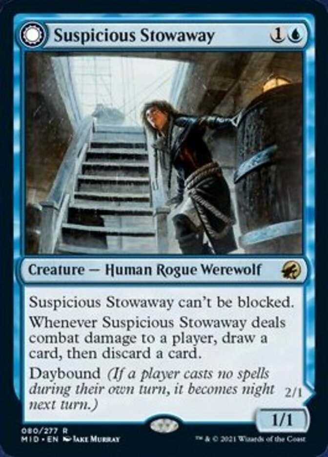 Suspicious Stowaway // Seafaring Werewolf [Innistrad: Midnight Hunt] | Gate City Games LLC