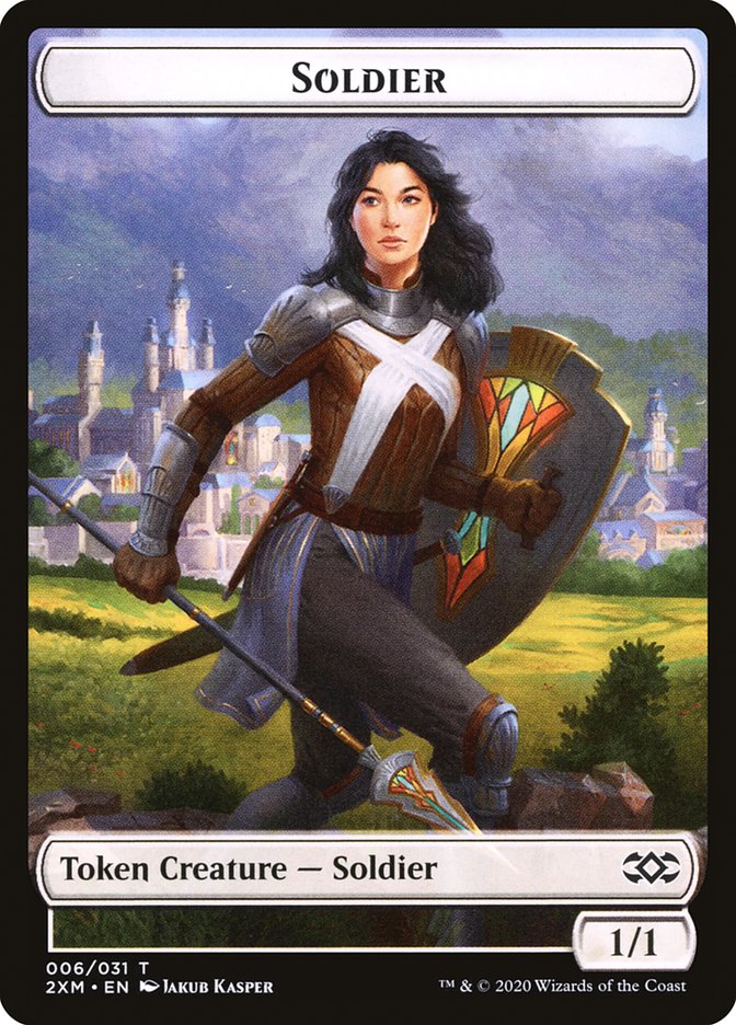 Soldier Token [Double Masters] | Gate City Games LLC