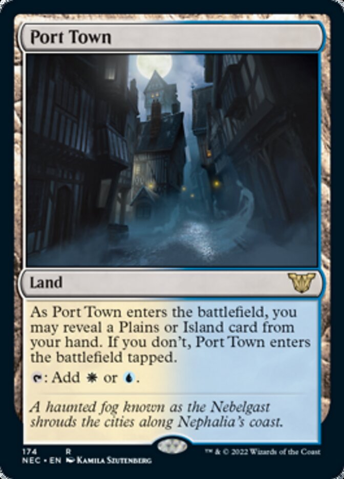Port Town [Kamigawa: Neon Dynasty Commander] | Gate City Games LLC