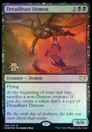 Dreadfeast Demon [Innistrad: Crimson Vow Prerelease Promos] | Gate City Games LLC