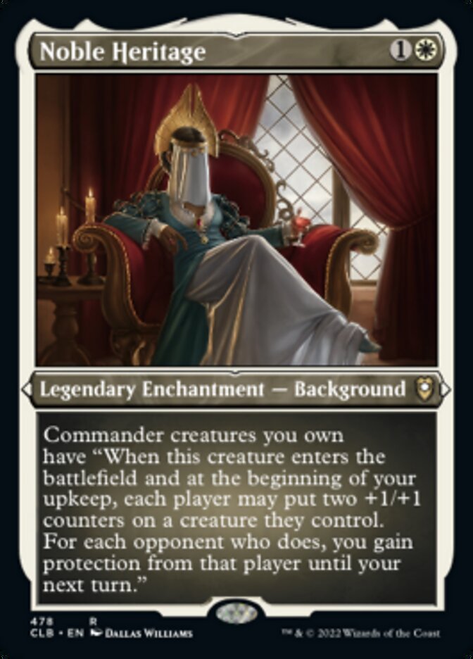 Noble Heritage (Foil Etched) [Commander Legends: Battle for Baldur's Gate] | Gate City Games LLC