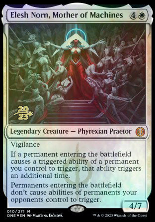 Elesh Norn, Mother of Machines [Phyrexia: All Will Be One Prerelease Promos] | Gate City Games LLC