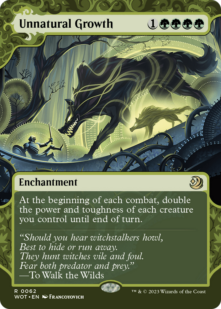 Unnatural Growth [Wilds of Eldraine: Enchanting Tales] | Gate City Games LLC