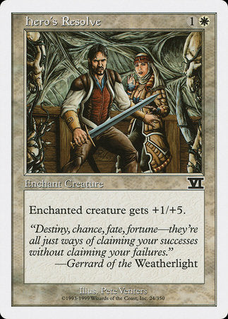 Hero's Resolve [Classic Sixth Edition] | Gate City Games LLC