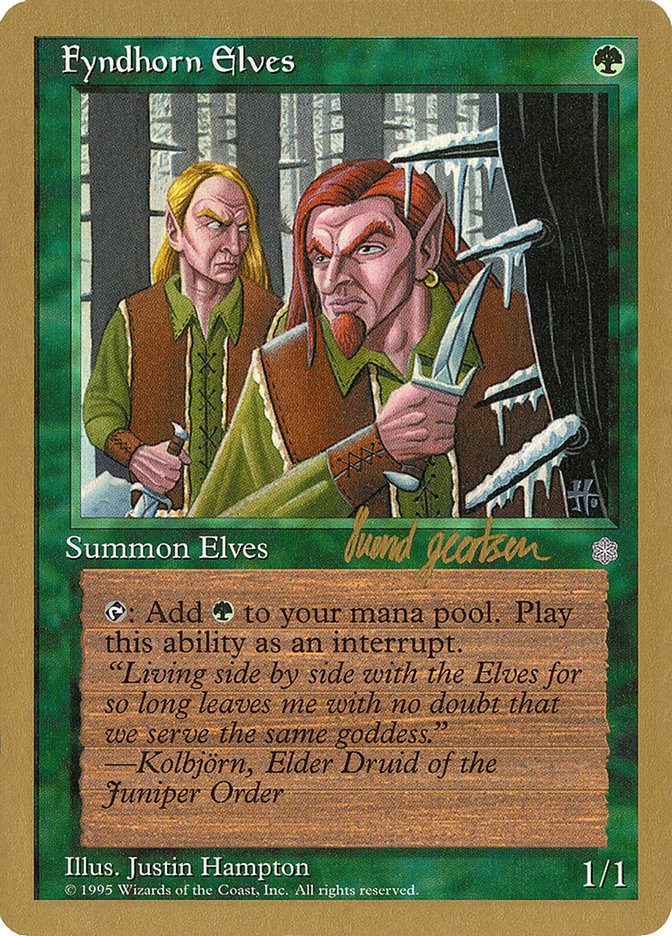 Fyndhorn Elves (Svend Geertsen) [World Championship Decks 1997] | Gate City Games LLC