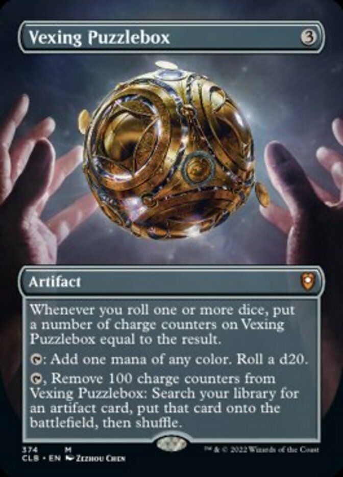 Vexing Puzzlebox (Borderless Alternate Art) [Commander Legends: Battle for Baldur's Gate] | Gate City Games LLC