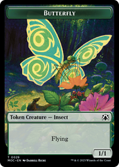Butterfly // City's Blessing Double-Sided Token [March of the Machine Commander Tokens] | Gate City Games LLC