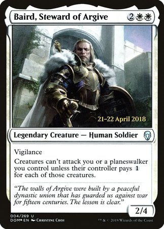 Baird, Steward of Argive [Dominaria Promos] | Gate City Games LLC