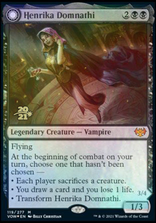 Henrika Domnathi // Henrika, Infernal Seer [Innistrad: Crimson Vow Prerelease Promos] | Gate City Games LLC