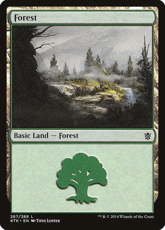 Forest (267) [Khans of Tarkir] | Gate City Games LLC