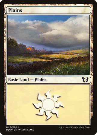 Plains (40) [Duel Decks: Blessed vs. Cursed] | Gate City Games LLC