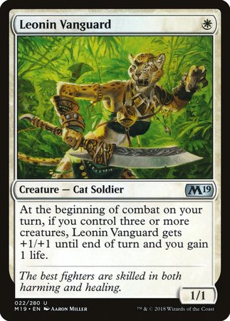 Leonin Vanguard [Core Set 2019] | Gate City Games LLC